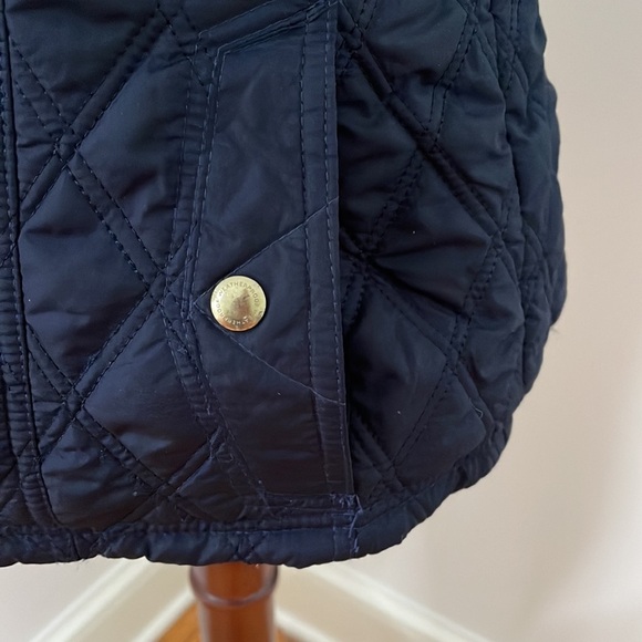 Weatherproof Women's Navy Quilted Faux Fur-Lined Vest with Gold Accents - Picture 4 of 6